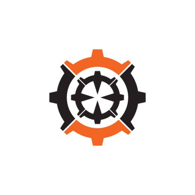 Endüstriyel şirket için ikon logosu tasarımı