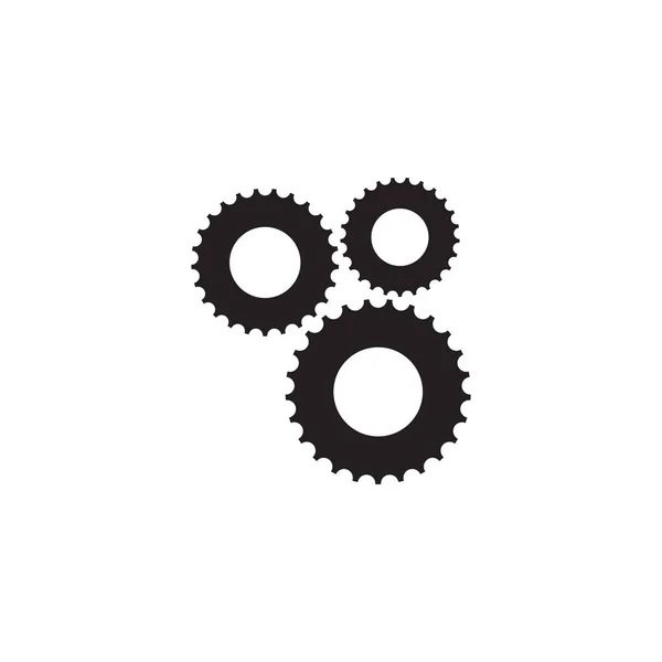 Gear icon logo design for industrial company — Stock Vector