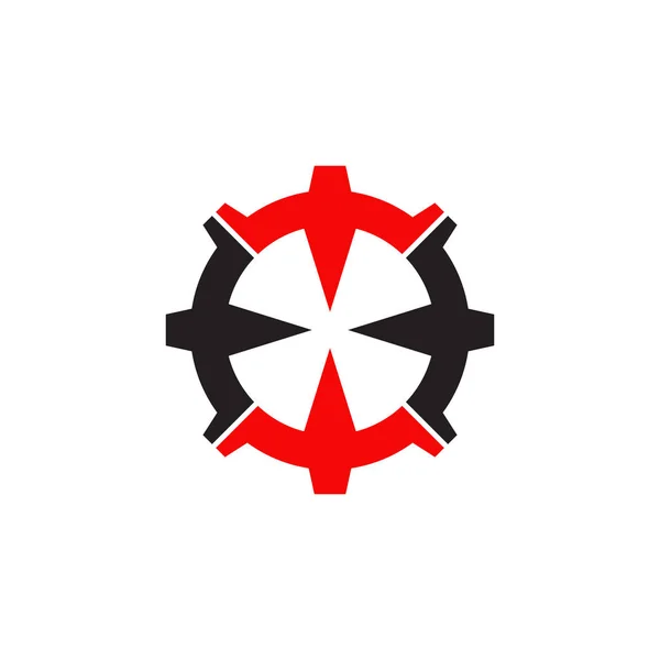Дизайн логотипа Gear для промышленной компании — стоковый вектор
