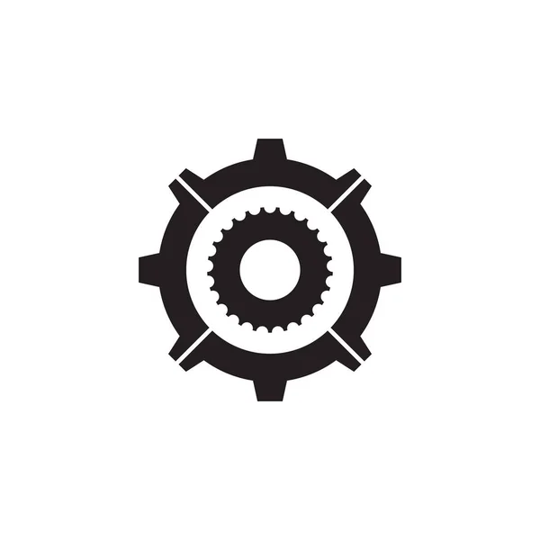 Gear icon logo design for industrial company — Stock Vector