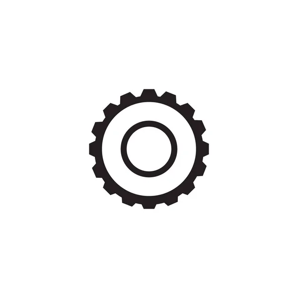 Gear icon logo design for industrial company — Stock Vector