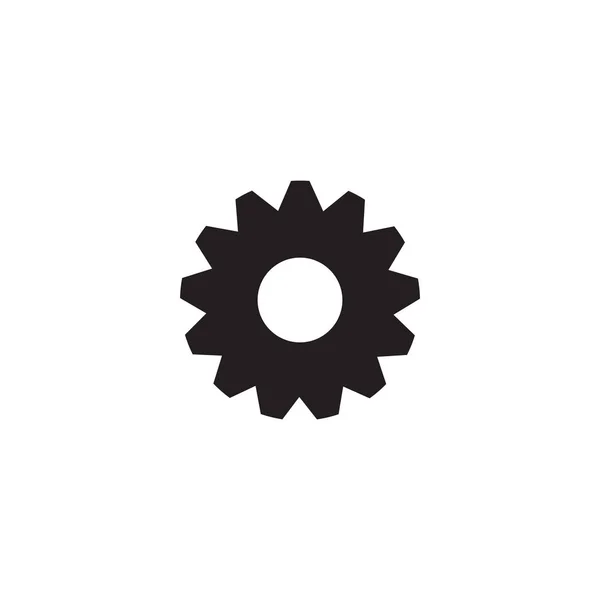 Gear icon logo design for industrial company — Stock Vector