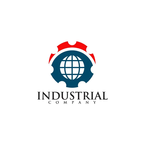 Design de logotipo de ícone de engrenagem para empresa industrial —  Vetores de Stock