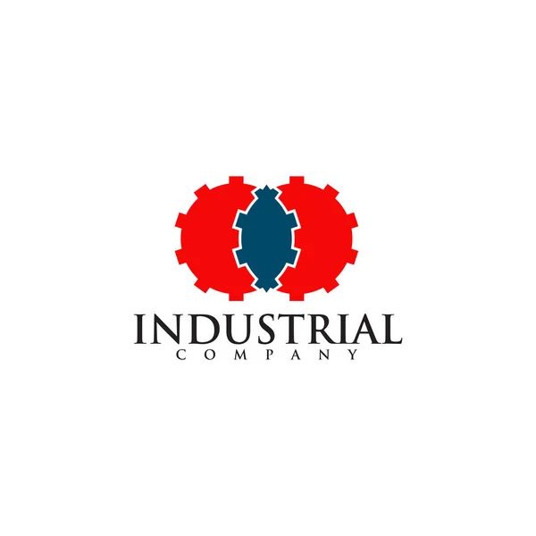 Design de logotipo de ícone de engrenagem para empresa industrial —  Vetores de Stock