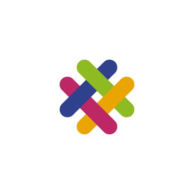 Hash etiket logo tasarım vektör şablonu