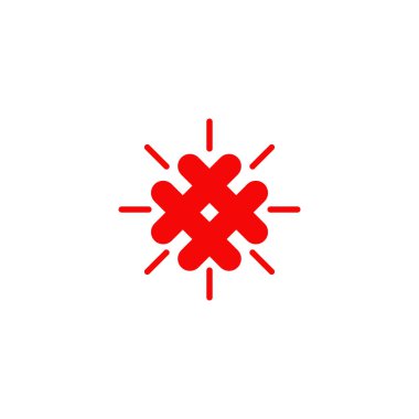 Hash etiket logo tasarım vektör şablonu