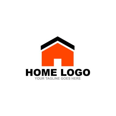 Ev logosu tasarım vektör şablonu
