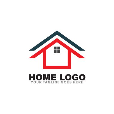 Ev logosu tasarım vektör şablonu