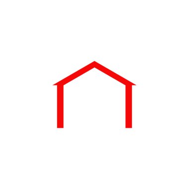 Ev logosu tasarım vektör şablonu