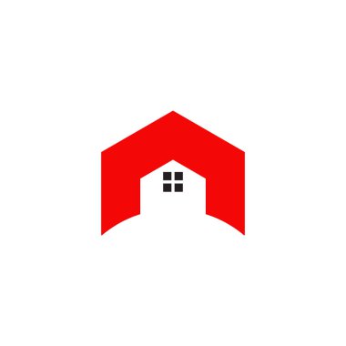 Ev logosu tasarım vektör şablonu