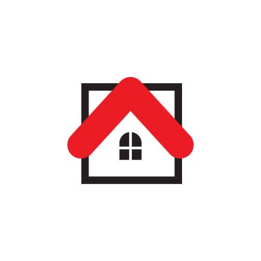 Ev logosu tasarım vektör şablonu