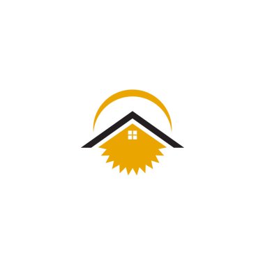 Ev logosu tasarım vektör şablonu