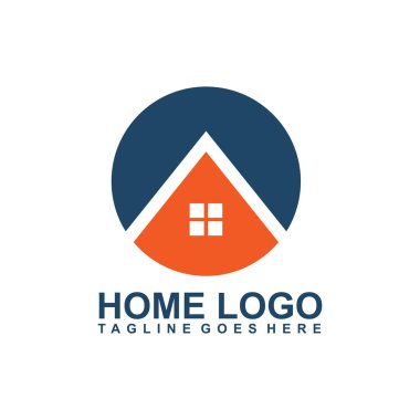 Ev logosu tasarım vektör şablonu