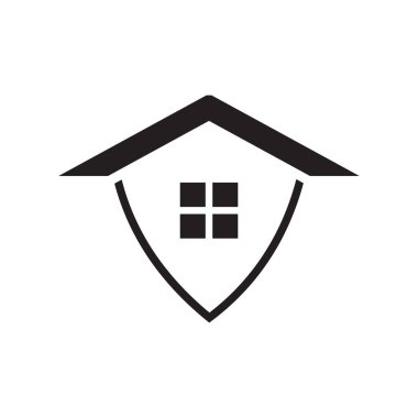 Ev logosu tasarım vektör şablonu