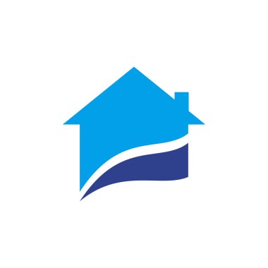 Ev logosu tasarım vektör şablonu