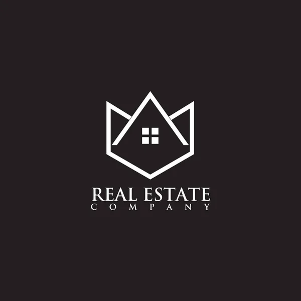 Modelo de vetor de design de logotipo imobiliário —  Vetores de Stock