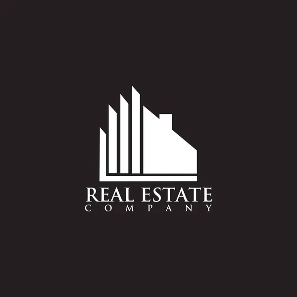 Modelo de vetor de design de logotipo imobiliário —  Vetores de Stock