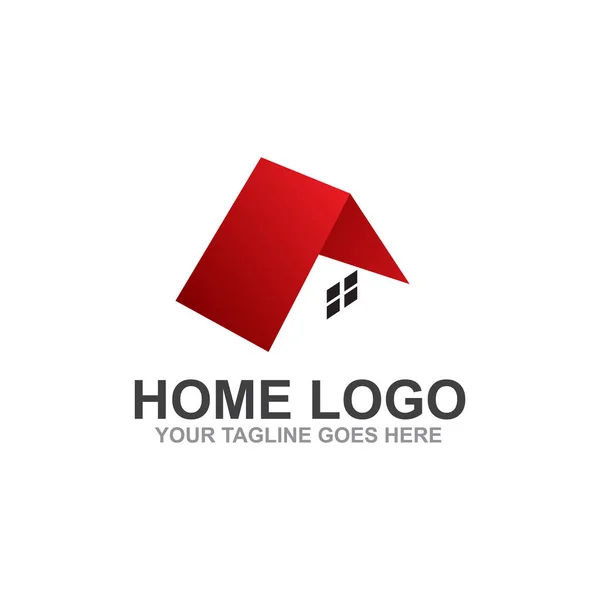 Accueil logo design vectoriel modèle — Image vectorielle