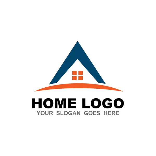 Дизайн домашнього логотипу векторний шаблон — стоковий вектор