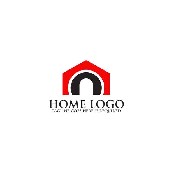 Startseite Logo Design Vektor-Vorlage — Stockvektor