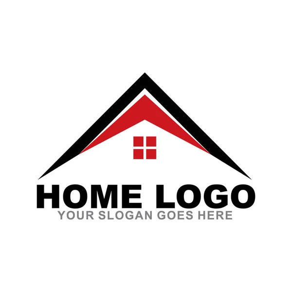 Home logo design modello vettoriale — Vettoriale Stock