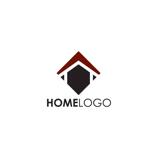 Hem logotyp design vektor mall — Stock vektor