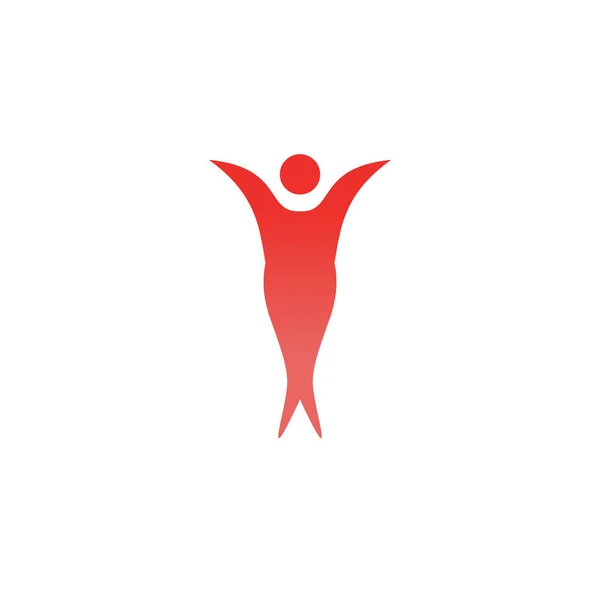 Icône de conception de logo de caractère humain — Image vectorielle