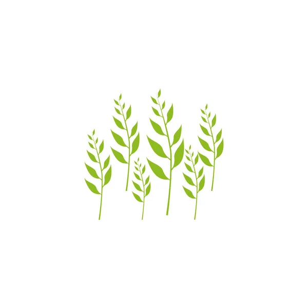 Leaf icion logo design template — Stock Vector