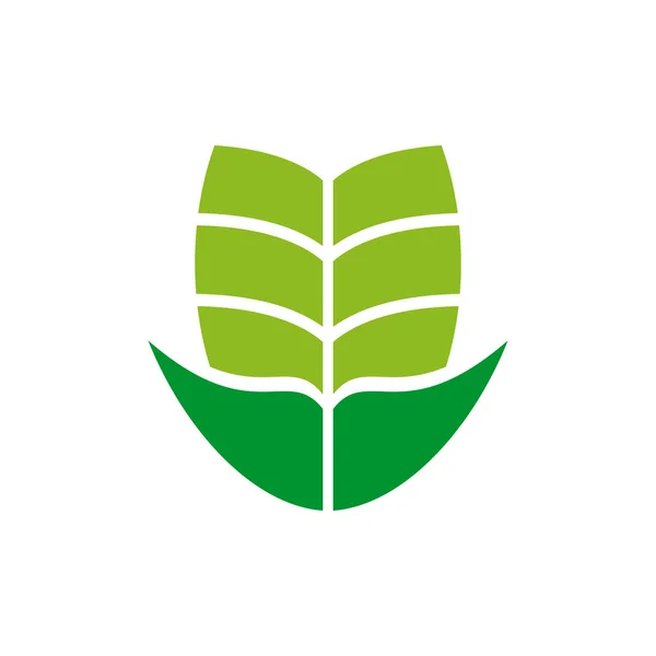 Szablon projektu logo icion liści — Wektor stockowy