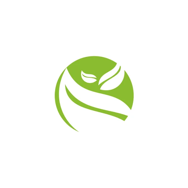 Blad icion logo ontwerp sjabloon — Stockvector