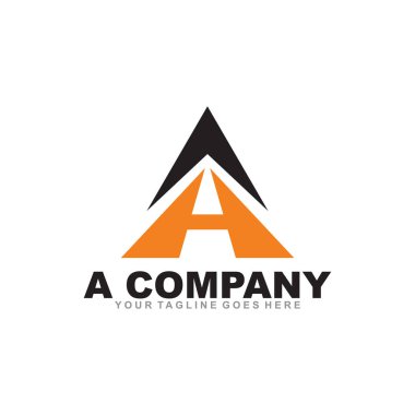 Bir harf logo tasarım vektör şablonu