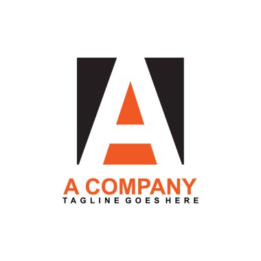 Bir harf logo tasarım vektör şablonu