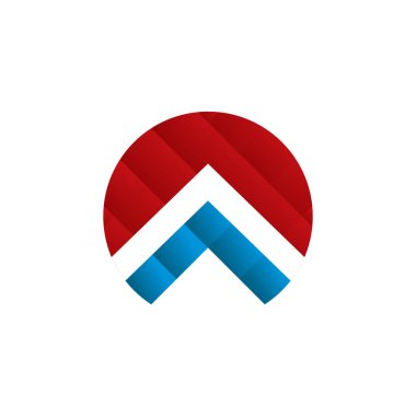 Bir harf logo tasarım vektör şablonu