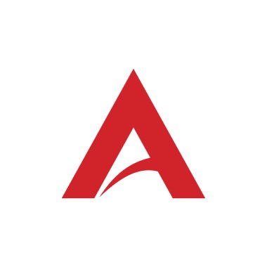 Bir harf logo tasarım vektör şablonu