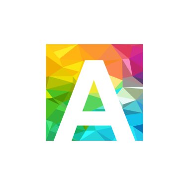 Bir harf logo tasarım vektör şablonu