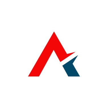 Bir harf logo tasarım vektörü şablonu