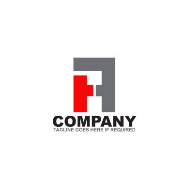 İlk harf logo tasarım vektör şablonu