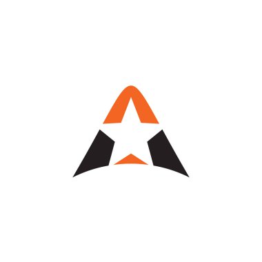 Bir harf logo tasarım vektörü şablonu