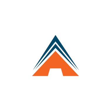 Bir harf logo tasarım vektörü şablonu