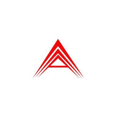 Bir harf logo tasarım vektörü şablonu