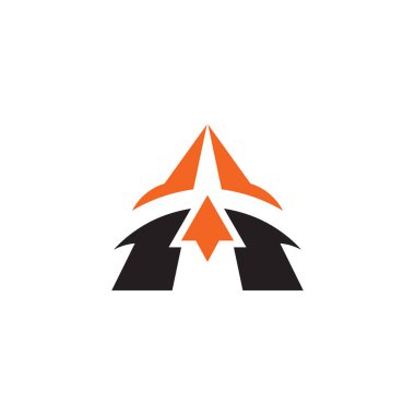 Bir harf logo tasarım vektörü şablonu