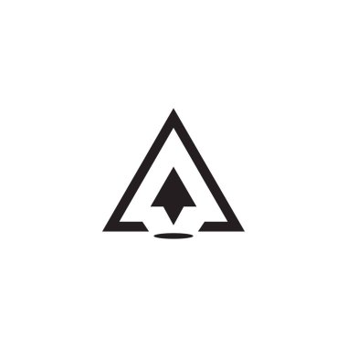 Bir harf logo tasarım vektörü şablonu