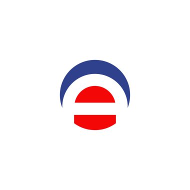 Bir harf logo tasarım vektörü şablonu