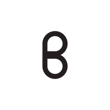 B harfi ilk simge logo tasarımı