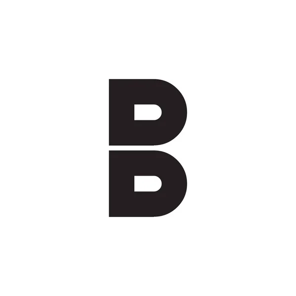 B Brev Ursprunglig logotyp Design — Stock vektor