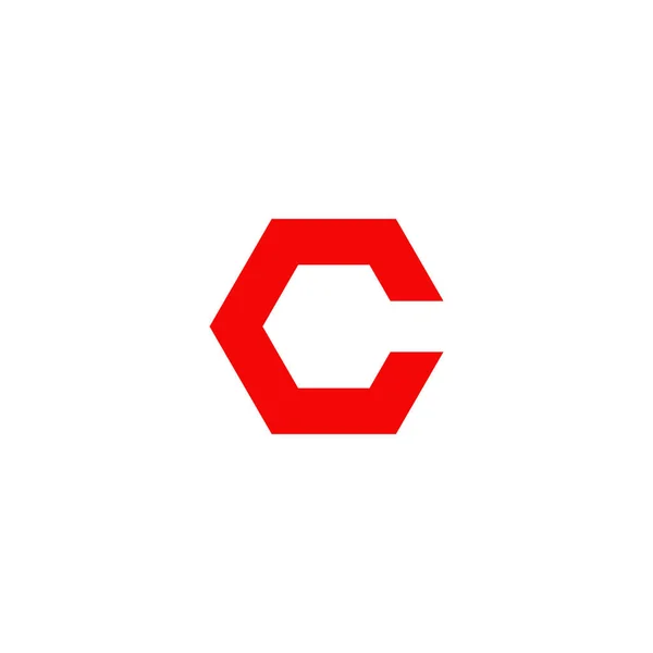 C letter initiaal pictogram logo ontwerp vector sjabloon — Stockvector