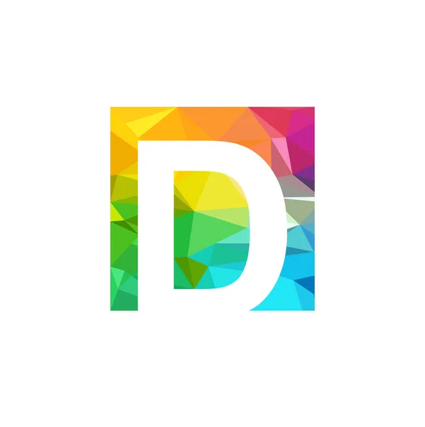 D letter eerste logo ontwerp vector template — Stockvector