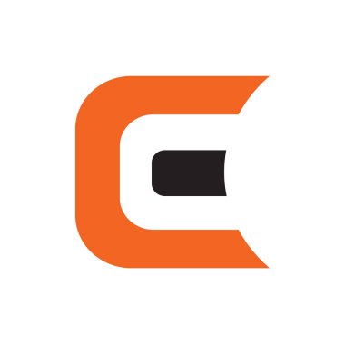 E mektup logo tasarım şablonu