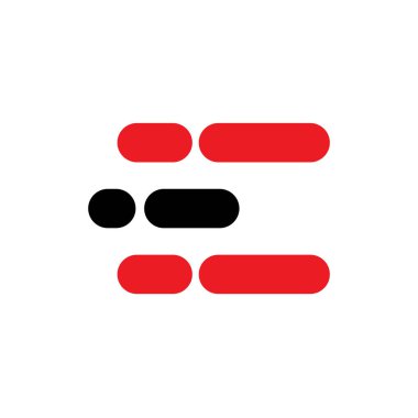 E mektup logo tasarım şablonu