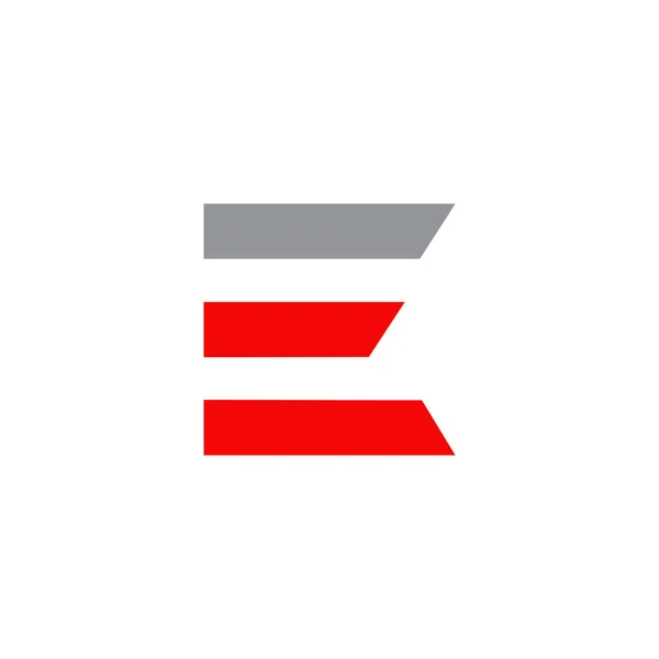 E list logo szablon projektu — Wektor stockowy